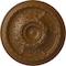 Ekena Millwork Stockport Ceiling Medallion (Fits Canopies up to 6 1/4"), Hand-Painted Smokey Topaz, 28"OD x 2 3/4"P CM28STSTF - alternate 1